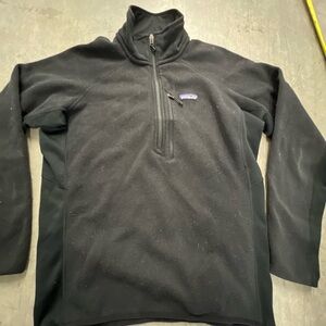 Patagonia Black Zip Up Sweater